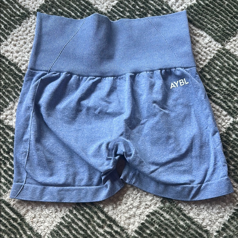 AYBL Blue High-Waisted Shorts